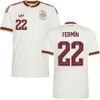 Spain FERMIN #22 Away World Cup 2026 Jersey White Men's