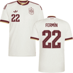 Spain FERMIN #22 Away World Cup 2026 Jersey White Men's