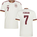 Spain FERRAN #7 Away World Cup 2026 Jersey White Men's