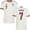 Spain FERRAN #7 Away World Cup 2026 Jersey White Men's