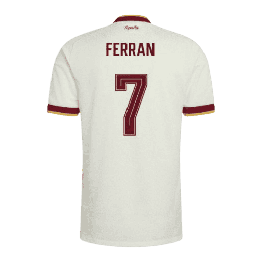 Spain FERRAN #7 Away World Cup 2026 Jersey White Men's