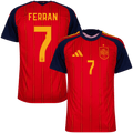 Spain FERRAN #7 Home World Cup 2026 Jersey Red Men's
