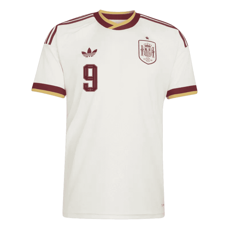 Spain GAVI #9 Away World Cup 2026 Jersey White Men's