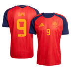 Spain GAVI #9 Home World Cup 2026 Jersey Red Men's