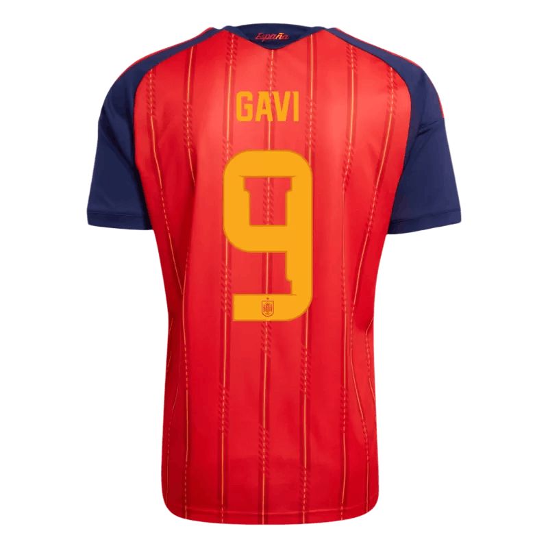 Spain GAVI #9 Home World Cup 2026 Jersey Red Men's