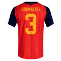Spain GRIMALDO #3 Home World Cup 2026 Jersey Red Men's