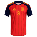 Spain GRIMALDO #3 Home World Cup 2026 Jersey Red Men's