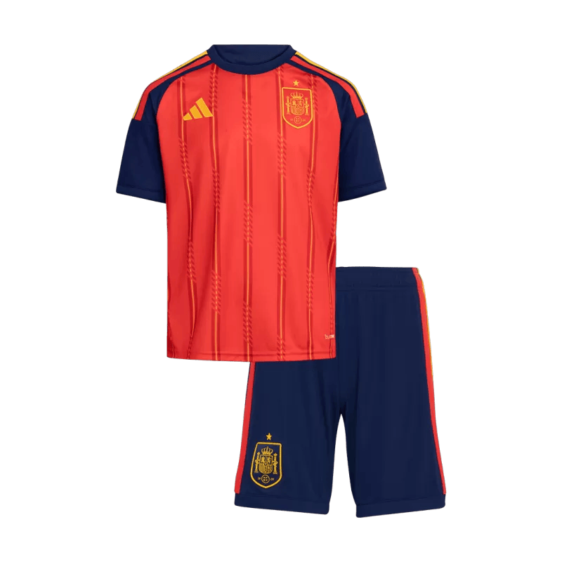 Spain Home World Cup 2026 Kit Red Kids