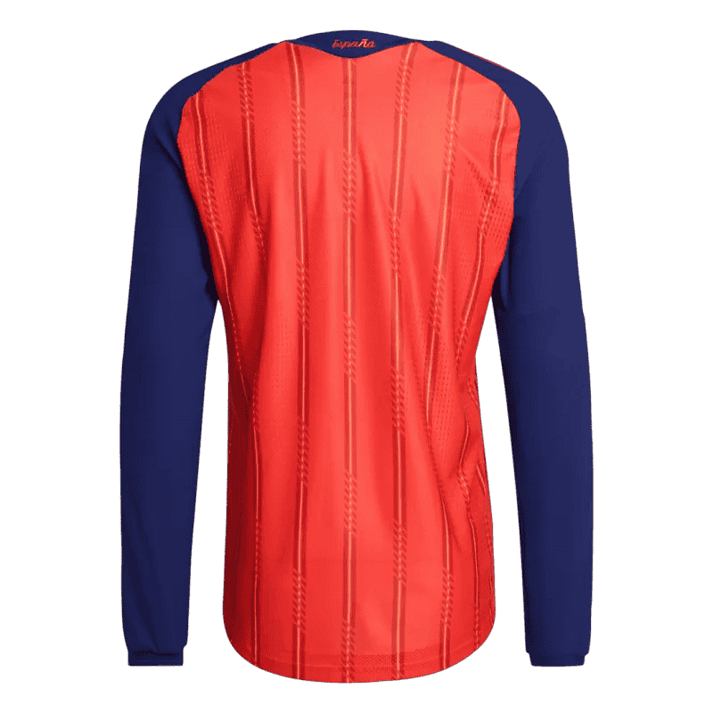 Spain Home World Cup 2026 Long Sleeve Jersey Player's Version Red Men's