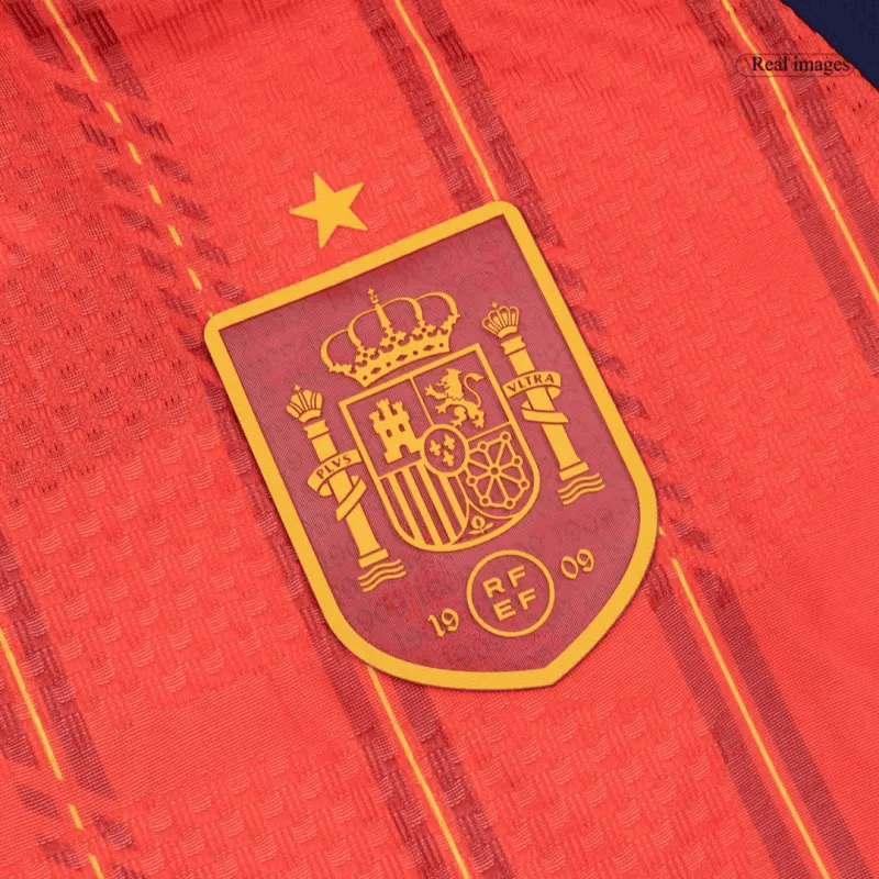 Spain Home World Cup 2026 Long Sleeve Jersey Player's Version Red Men's