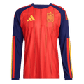 Spain Home World Cup 2026 Long Sleeve Jersey Player's Version Red Men's