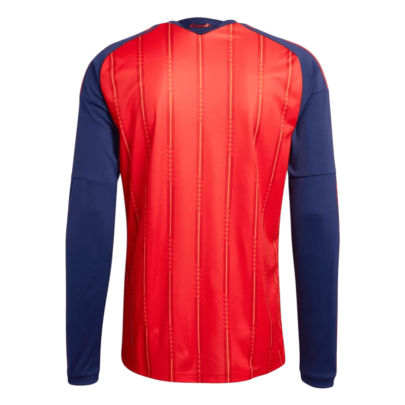 Spain Home World Cup 2026 Long Sleeve Jersey Red Men's