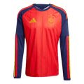 Spain Home World Cup 2026 Long Sleeve Jersey Red Men's