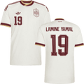 Spain LAMINE YAMAL #19 Away World Cup 2026 Jersey White Men's