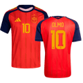 Spain OLMO #10 Home World Cup 2026 Jersey Red Men's