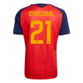 Spain OYARZABAL #21 Home World Cup 2026 Jersey Red Men's