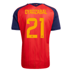 Spain OYARZABAL #21 Home World Cup 2026 Jersey Red Men's