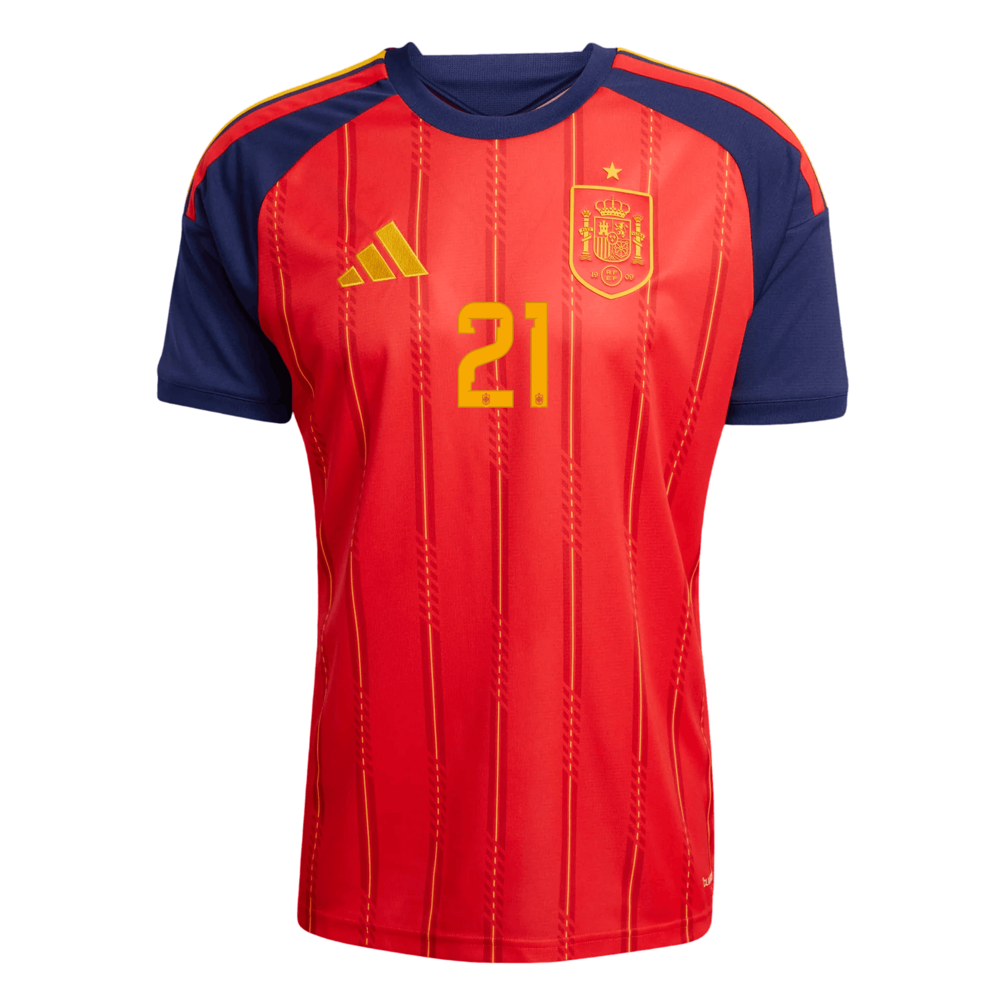 Spain OYARZABAL #21 Home World Cup 2026 Jersey Red Men's
