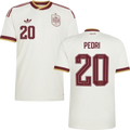 Spain PEDRI #20 Away World Cup 2026 Jersey White Men's