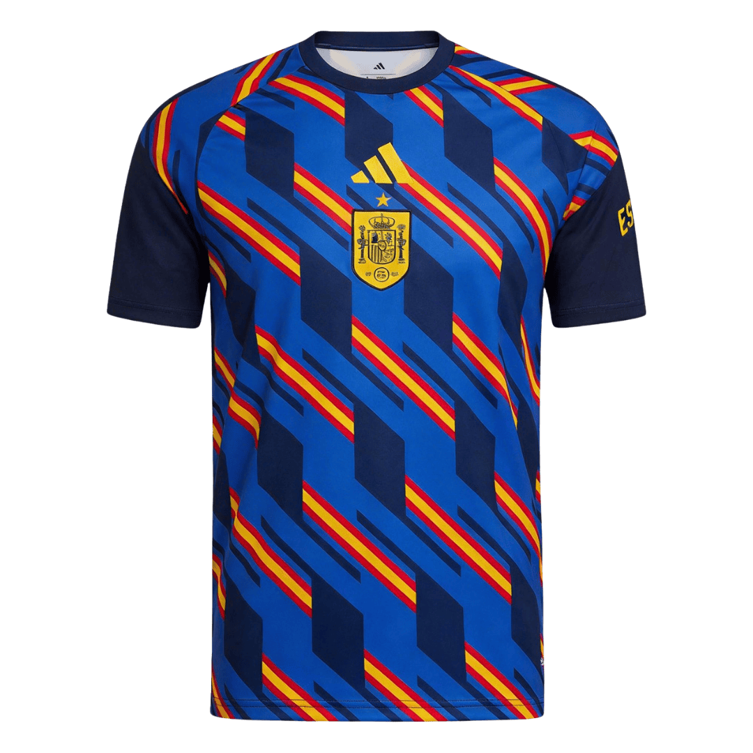 Spain Pre-Match World Cup 2026 Jersey Blue Men's