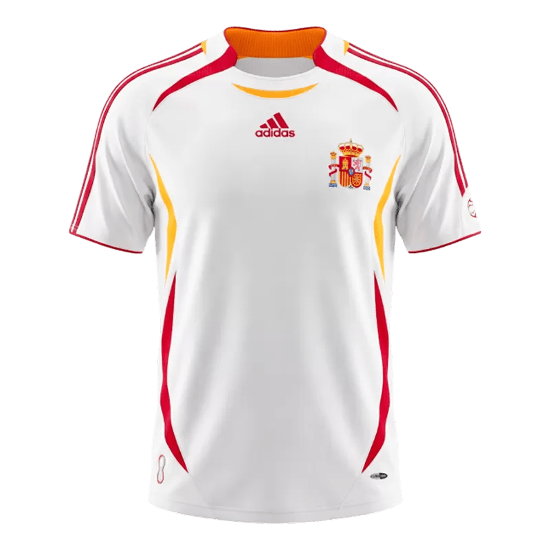 Spain Retro Away Jersey 2006 White Men's