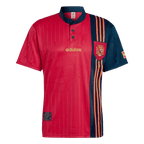 Spain Retro Home Jersey 1996 Red Men's