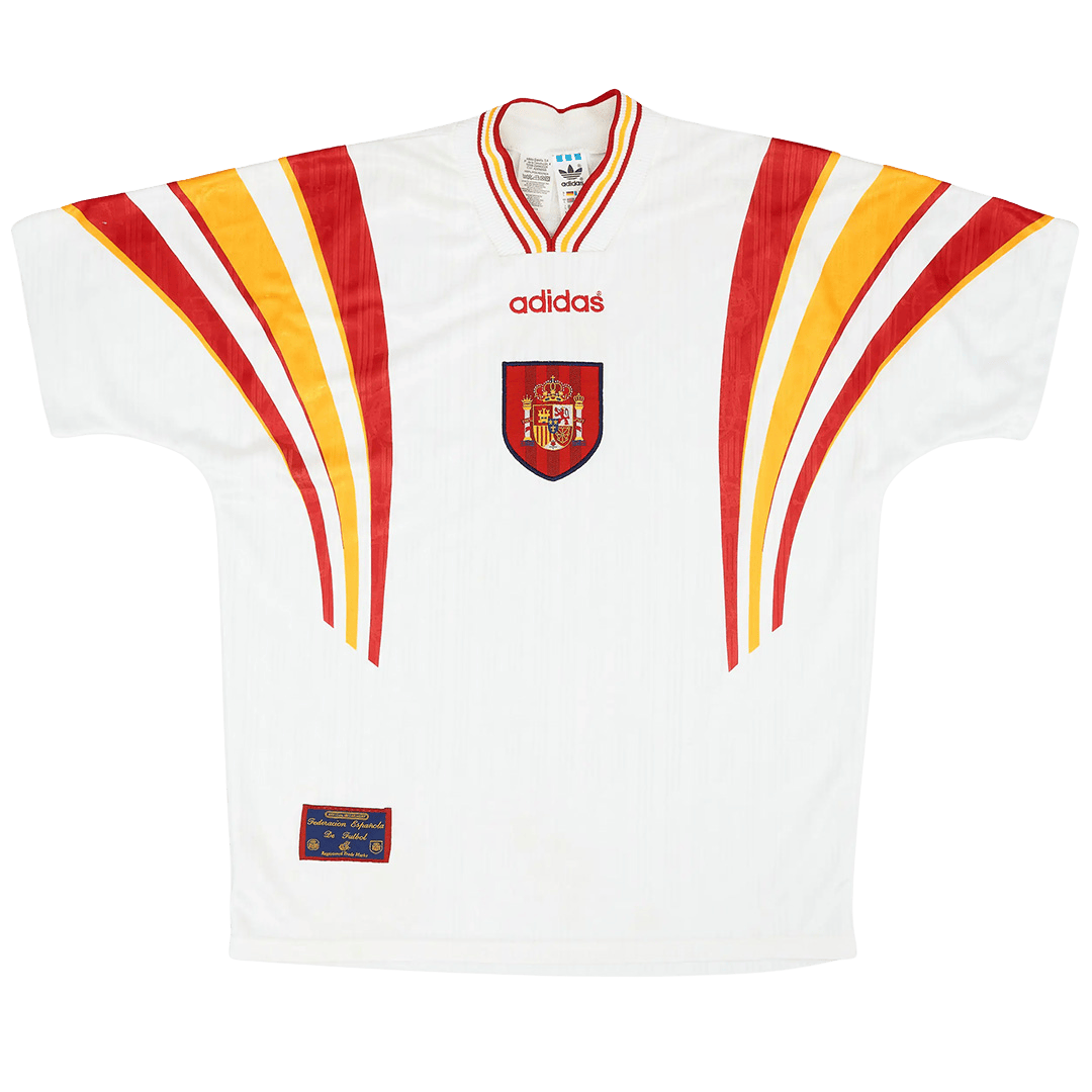 Spain Retro Third Jersey 1996 White Men's