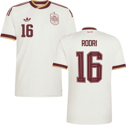 Spain RODRI #16 Away World Cup 2026 Jersey White Men's
