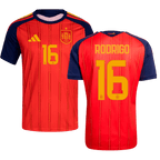 Spain RODRIGO #16 Home World Cup 2026 Jersey Red Men's