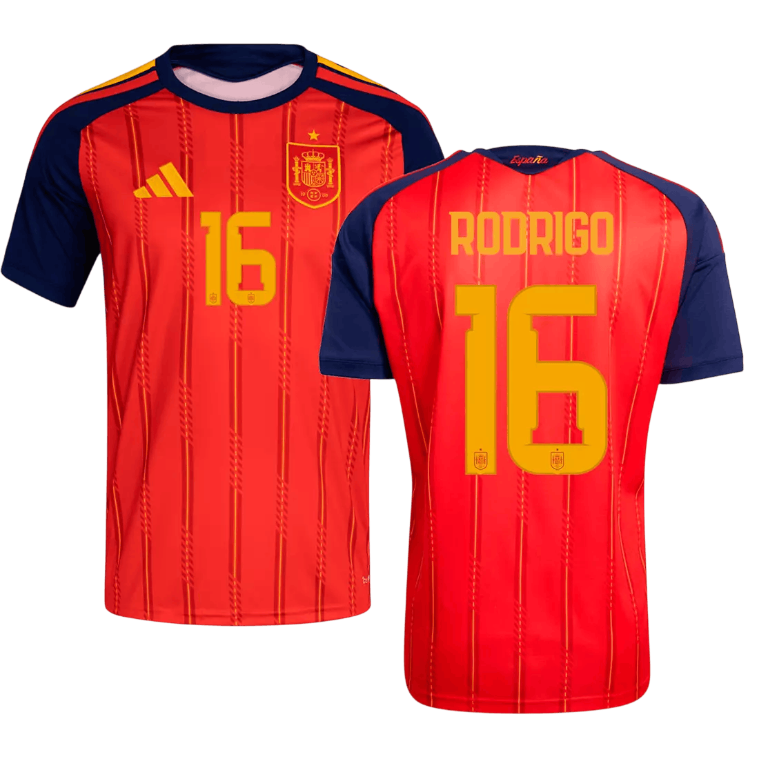 Spain RODRIGO #16 Home World Cup 2026 Jersey Red Men's