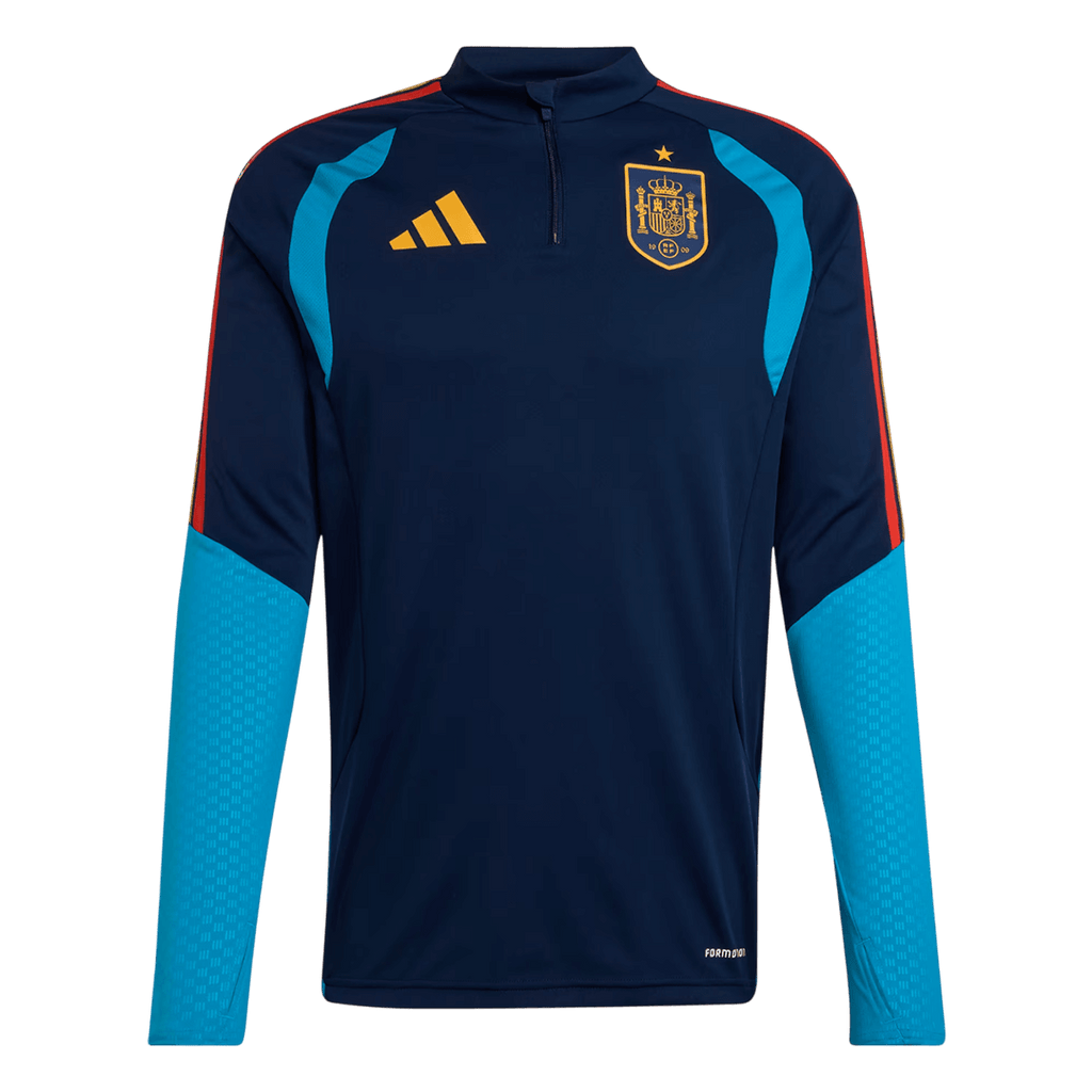 Spain World Cup 2026 Quarter Zip Tracksuit Navy Blue Men's