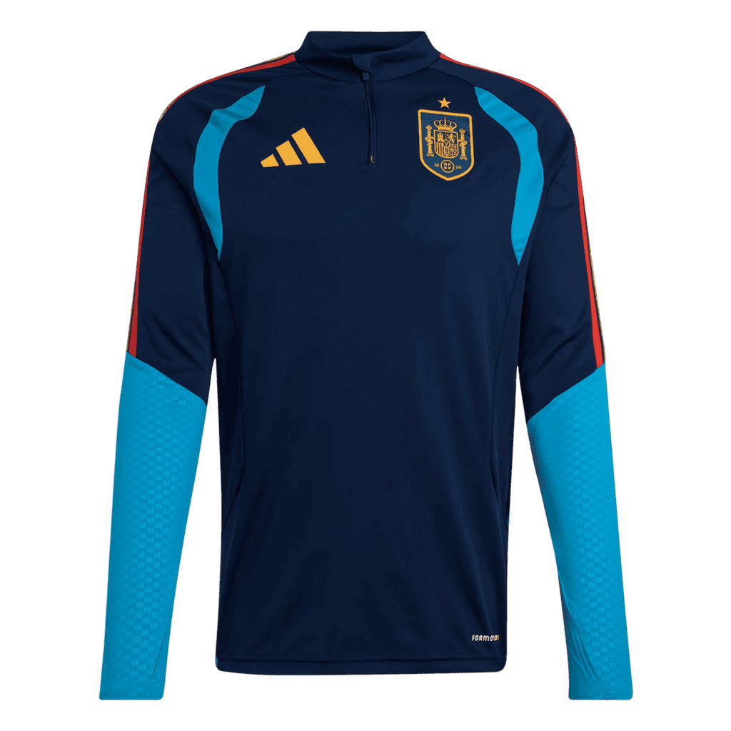 Spain World Cup 2026 Quarter Zip Tracksuit Navy Blue Men's