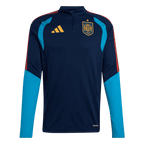 Spain World Cup 2026 Quarter Zip Tracksuit Navy Blue Men's