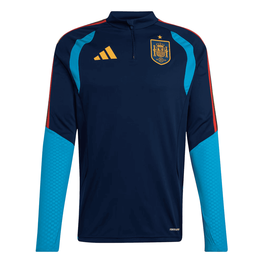 Spain World Cup 2026 Quarter Zip Tracksuit Navy Blue Men's