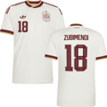 Spain ZUBIMENDI #18 Away World Cup 2026 Jersey White Men's