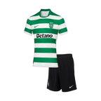 Sporting SC Home 2025/26 Kit Green & White Kids