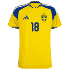 Sweden AYARI #18 Home World Cup 2026 Jersey Player's Version Yellow Men's