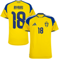 Sweden AYARI #18 Home World Cup 2026 Jersey Player's Version Yellow Men's