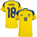 Sweden AYARI #18 Home World Cup 2026 Jersey Player's Version Yellow Men's