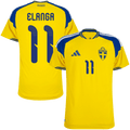 Sweden ELANGA #11 Home World Cup 2026 Jersey Player's Version Yellow Men's
