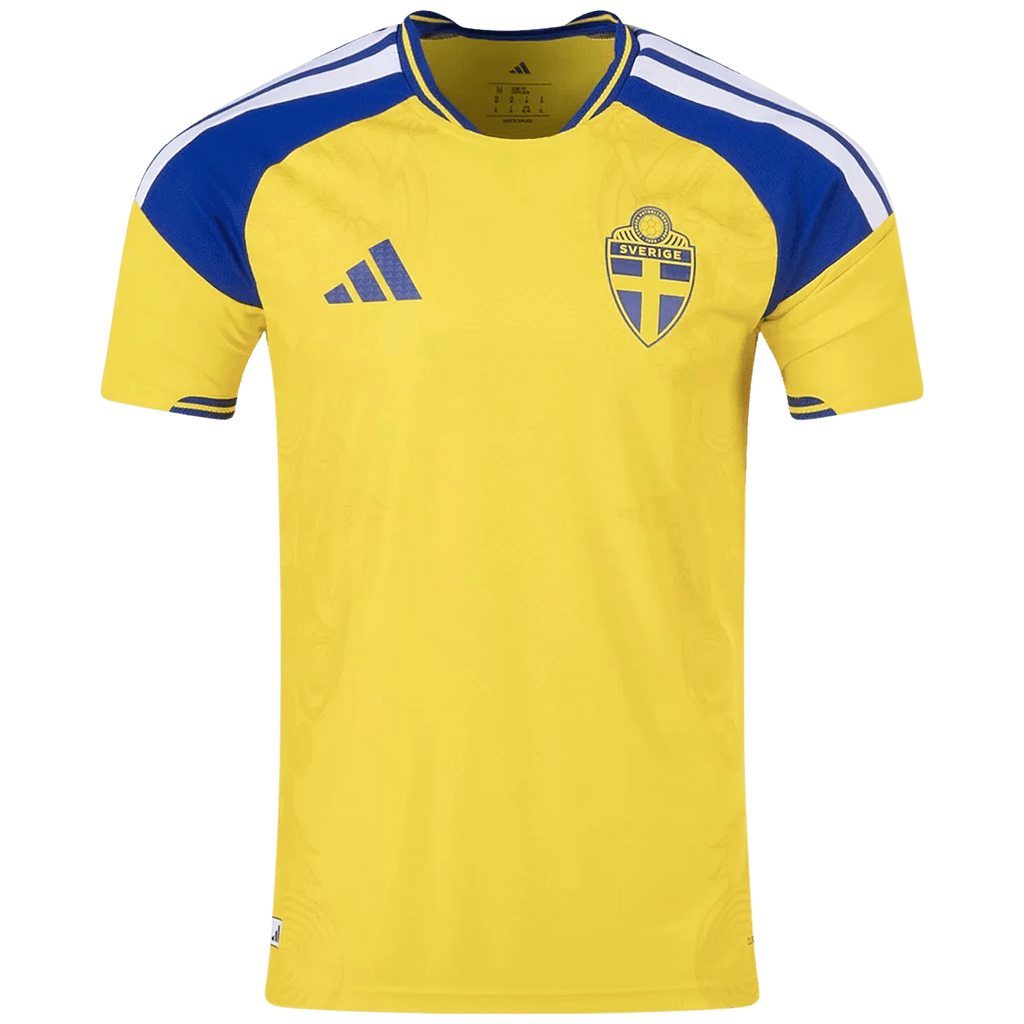 Sweden Home World Cup 2026 Jersey Player's Version Yellow Men's