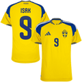 Sweden ISAK #9 Home World Cup 2026 Jersey Player's Version Yellow Men's