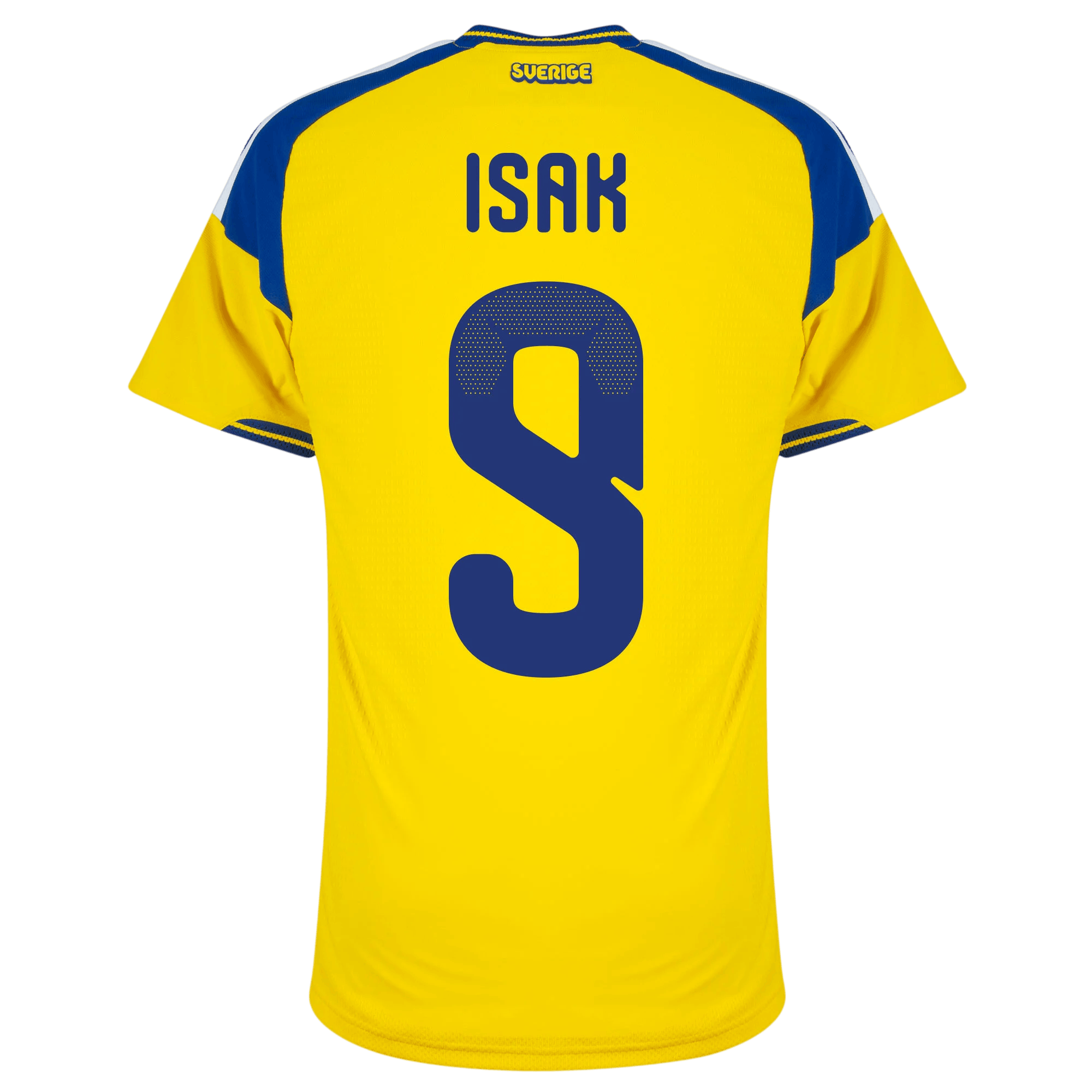 Sweden ISAK #9 Home World Cup 2026 Jersey Player's Version Yellow Men's