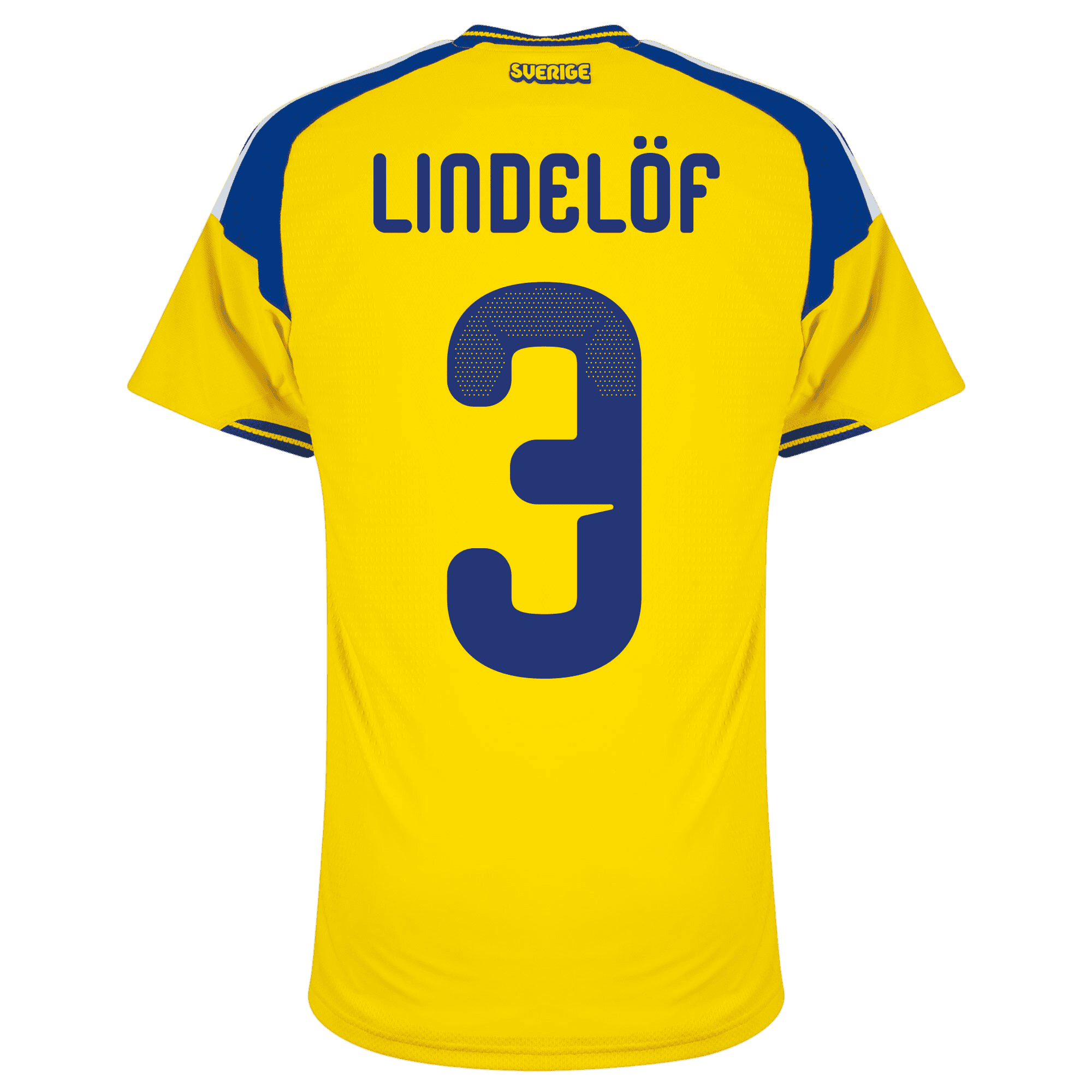 Sweden LINDELÖF #3 Home World Cup 2026 Jersey Player's Version Yellow Men's