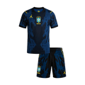 Brazil Away World Cup 2026 Kit Blue & Black Kids