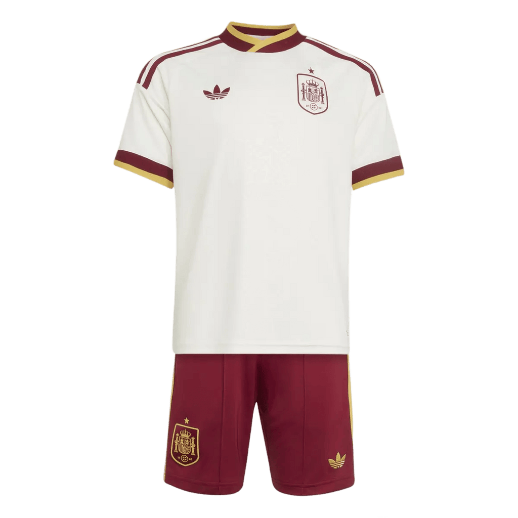 Spain Away World Cup 2026 Kit White Kids