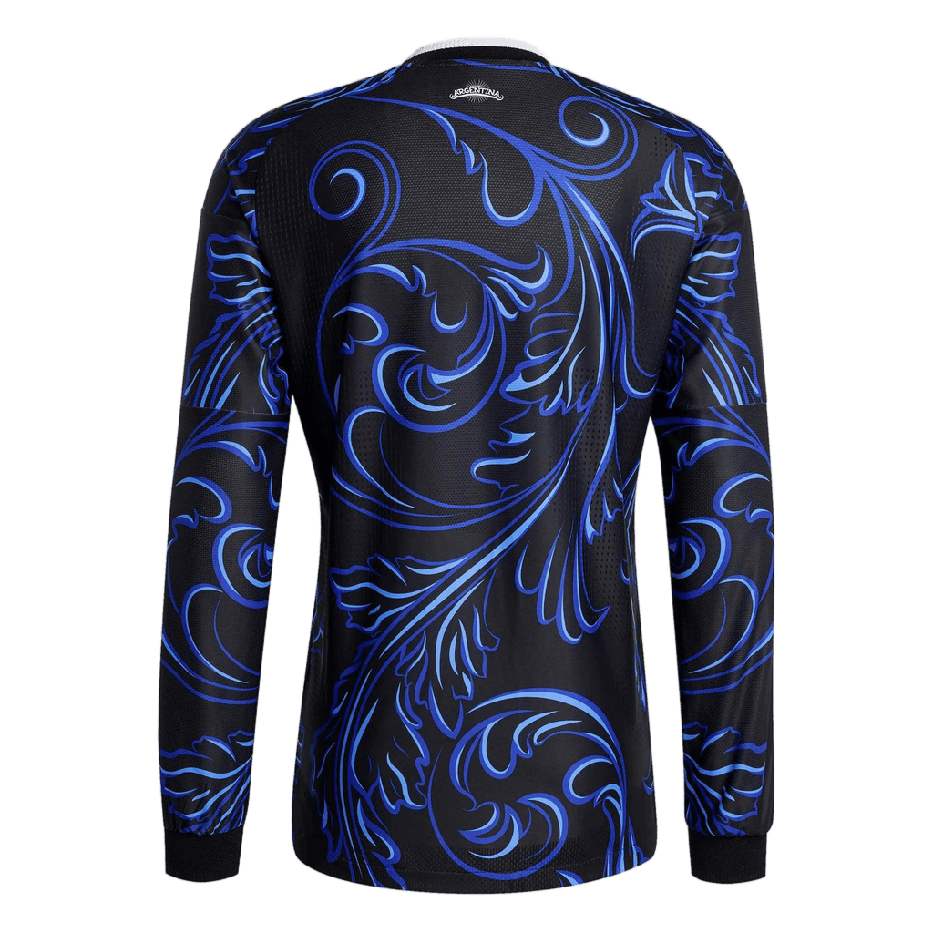 Argentina Away World Cup 2026 Long Sleeve Jersey Blue & Black Men's