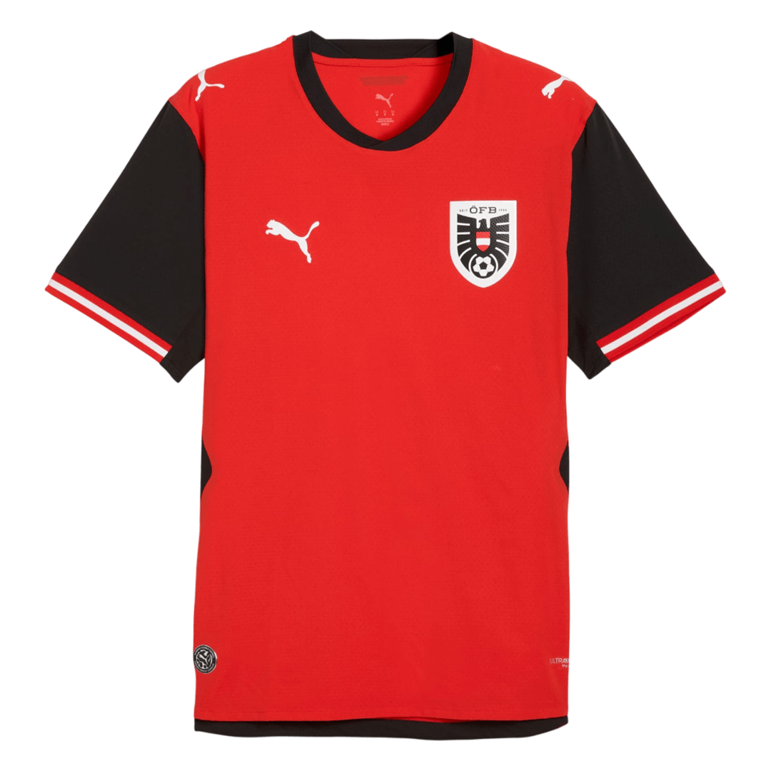 Austria Home World Cup 2026 Jersey Player's Version Red Men's