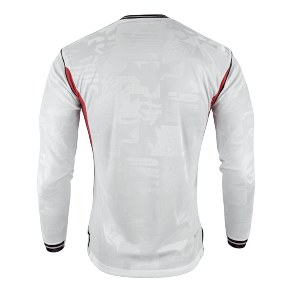 England Home World Cup 2026 Long Sleeve Jersey White Men's