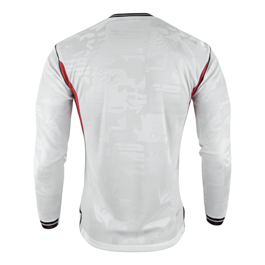 England Home World Cup 2026 Long Sleeve Jersey White Men's